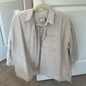Tuckernuck Striped Button Up Top